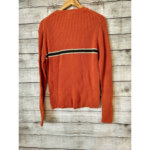 Gap Women's Large Orange Stripe Pullover Sweater - Picture 4 of 4